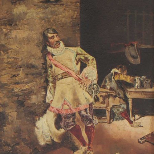 Null 马里亚诺-福尔图尼（西班牙，1838-1874） 马里亚诺-福尔图尼（西班牙，1838-1874） 一个鉴赏家在欣赏一个花瓶；士兵们在休息的一对，每个&hellip;