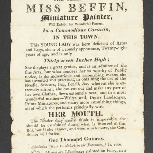 Null Sarah Biffin (1784-1850) Sarah Biffin (1784-1850) Federstudie, mit Feder be&hellip;