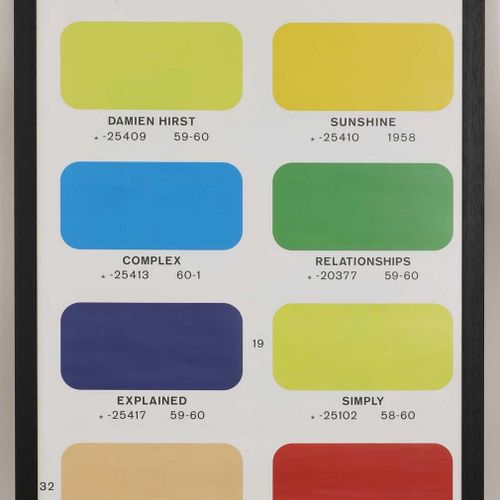 Null Damien Hirst (geb.1965) ? Damien Hirst (geb. 1965) 'Colour Chart', 2021 Off&hellip;