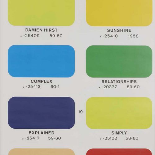 Null Damien Hirst (nato nel 1965) ? Damien Hirst (b.1965) 'Colour Chart', litogr&hellip;