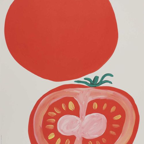 Null David Shrigley (b.1968) ?David Shrigley (b.1968) 蔬菜系列，2021年 《如果你不喜欢西红柿，你可以滚&hellip;