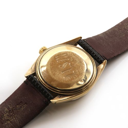 Null Reloj Rolex Oyster Perpetual de oro de 9 quilates con fecha y correa automá&hellip;