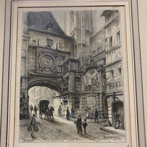 Null 4 gravures dont : Cathédrale de Rouen, Rouen on the Seine, Georges Poulain &hellip;