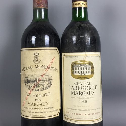 Null Deux bouteilles Château Monbrison Margaux-1983 Château Labergoce Margaux 19&hellip;