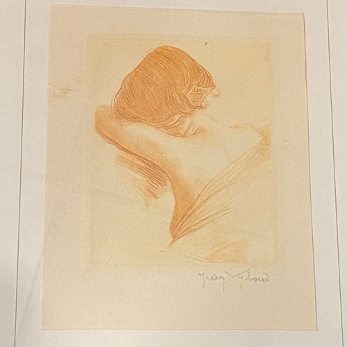 Null VYBOUD Jean, (1872-1944) femme de dos, sanguine, 14 X 11 cm