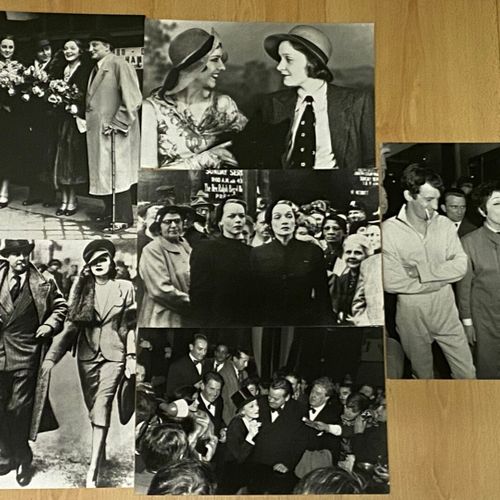 Null 25 photos de Marlène Dietrich en noir et blanc accompagnée de Edith Piaf, D&hellip;