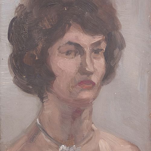 Null Cor Noltee (1903-1967) - Cor Noltee (1903-1967), portrait de femme, pièce d&hellip;
