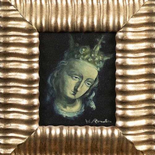 Null Gemälde - Frans Ronda (1899-1976), Kopf einer Madonna, nach dem Mittelalter&hellip;