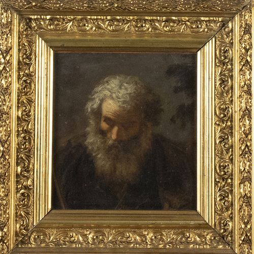 Null Dipinti - Ebba Frendin (?), l'eremita, olio su tavola -14 x 13 cm, descrizi&hellip;