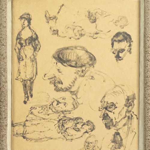 Null Cor Noltee (1903-1967) - Cor Noltee (1903-1967)，人物素描，纸上炭笔，无签名，出处：艺术家的女儿 -20&hellip;