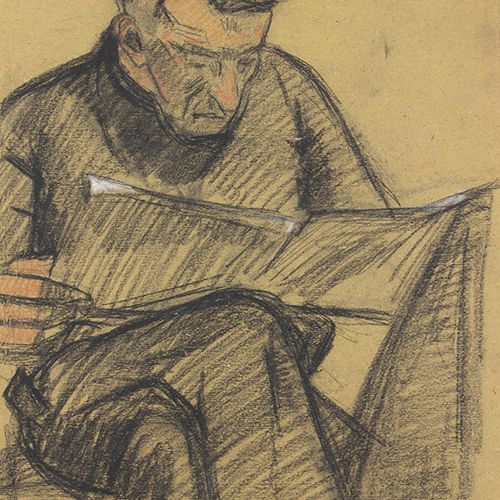 Null Cor Noltee (1903-1967) - Cor Noltee (1903-1967), Bernard Noltee的肖像，艺术家的儿子，纸&hellip;