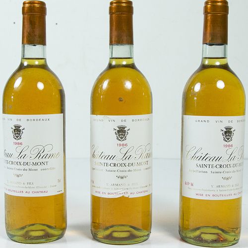 Null Vins, whisky, etc. - Trois bouteilles Château la Rame, Sainte-Croix-du-Mont&hellip;