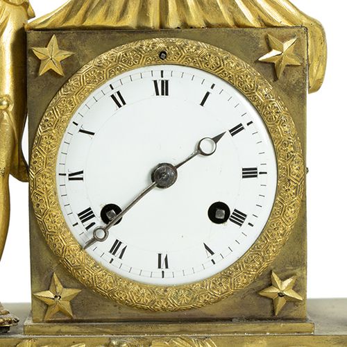Null Relojes - Reloj de sobremesa de bronce ormolu con Aurora alada y antorcha, &hellip;