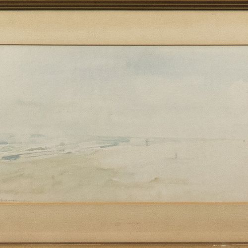 Null 水彩画、粉笔画等。- Maarten Yungmann (1877-1964): "Seascape", 水彩画, 已签名 - 20 x 34 cm-