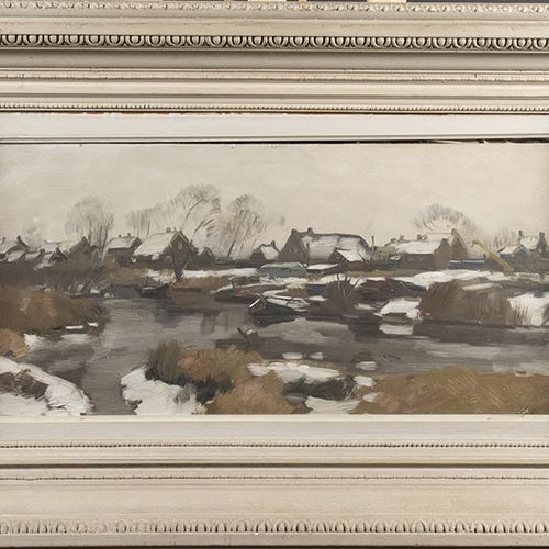 Null Cor Noltee (1903-1967) - Cor Noltee (1903-1967), paisaje invernal, probable&hellip;