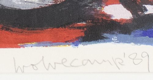 Null 蚀刻版画、雕刻版画、丝网版画等。- Theo Wolvecamp (1925-1992), "Composition", silkscreen, 34&hellip;