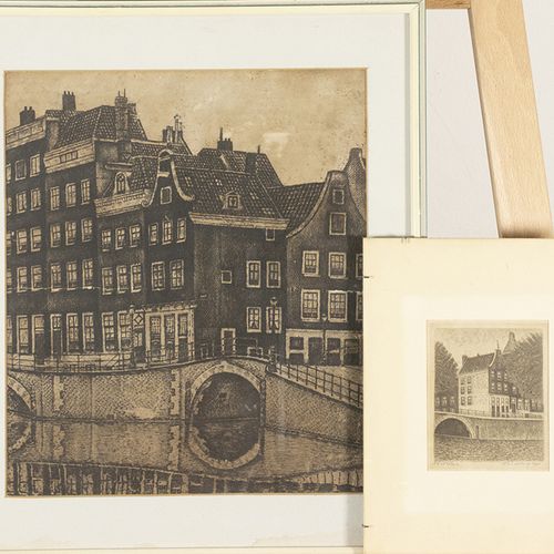 Null 水彩画、粉笔画等。- 荷兰学校：海岸附近的船只，深褐色的画，有Tuijter的签名和1849年的签名-18 x 23厘米-。