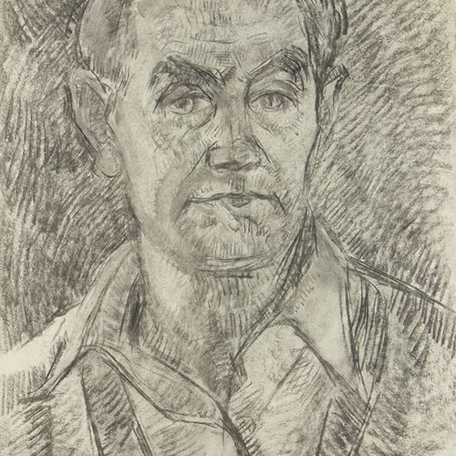 Null Cor Noltee (1903-1967) - Cor Noltee (1903-1967), self portrait, charcoal on&hellip;