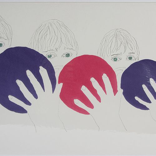 Null 蚀刻版画、雕刻版画、丝网版画等。- 雅各布-泽克维尔德（1945-2002）：《雅各布吹气球》（1967年），四色石版画，由荷兰乌特勒支的普伦特190&hellip;