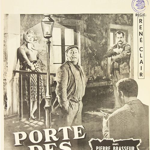 Null Collectibles - Movie posters - Porte des lilas, Filsonor, 1957, half sheet &hellip;