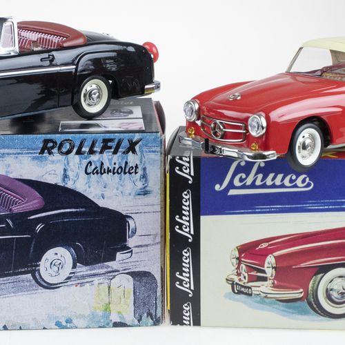 Null Modeling - Cars - 2 pieces Schuco Mercedes Convertible Tin Rollfix Toys in &hellip;