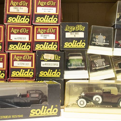 Null Modeling - Cars - 23 Age d'or Solido Models, 1:43, most in original boxes, &hellip;