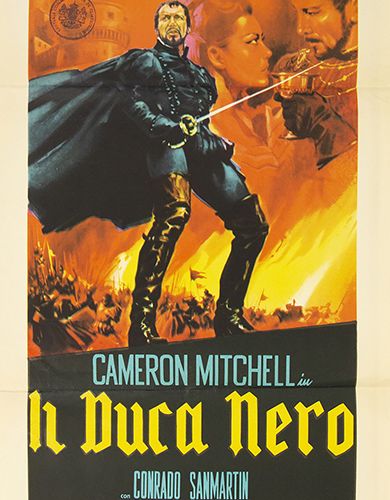 Null Collectibles - Movie posters - Il duca Nero, Atlantisfilm, 1963, half sheet&hellip;