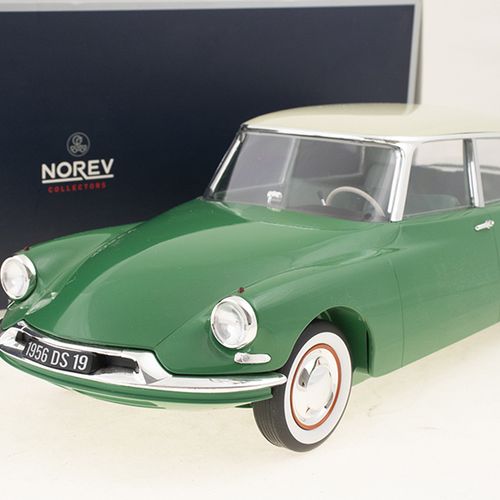 Null Modeling - Cars - Citroën DS19 1955 in green & champagne - Norev - scale 1:&hellip;