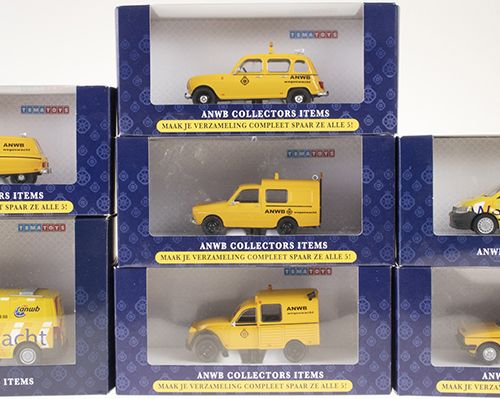 Null Modeling - Cars - 7 different pieces ANWB Collectors Items from Tema Toys 1&hellip;