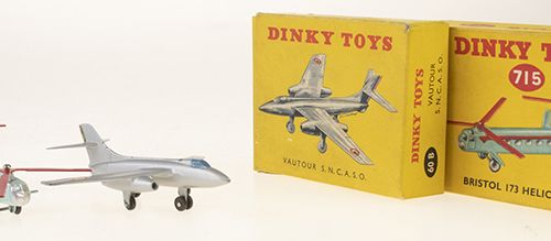 Null Modeling - Cars - set of 2 Dinky Toys including: Plane Vautour #60B (1959),&hellip;
