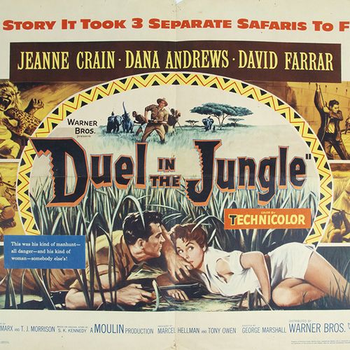 Null Collectibles - Movie posters - Duel in the jungle, Warner Bros., 1954, one &hellip;