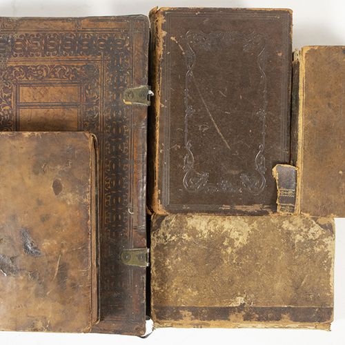 Null Books, documents and prints - Five books: 'Biblia sacra vulgatae editionis &hellip;