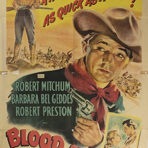Null Collectibles - Movie posters - Blood on the moon, RKO Radio Pictures, 1948,&hellip;