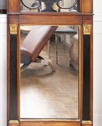 Null Furniture, mirrors, lamps etc. - An English chimney mirror in mahogany fram&hellip;