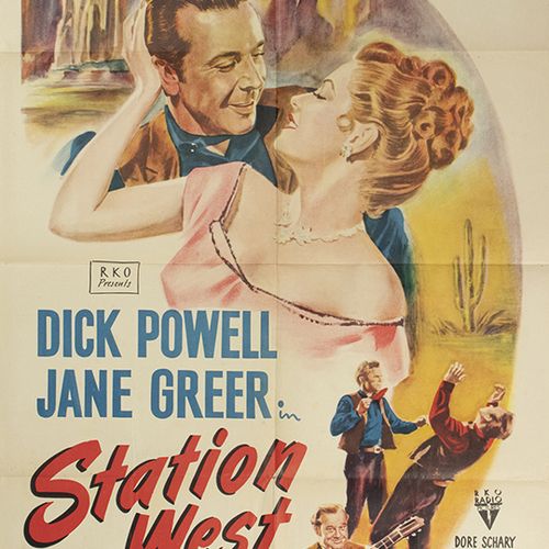 Null Collectibles - Movie posters - Station West, RKO Radio pictures, 1948, one &hellip;