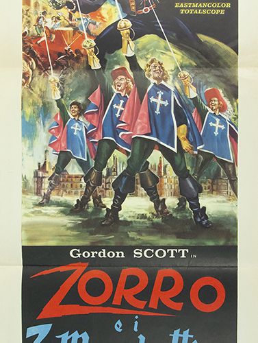Null Collectibles - Movie posters - Zorro e i 3 Moschettieri, Jonia film, 1963, &hellip;