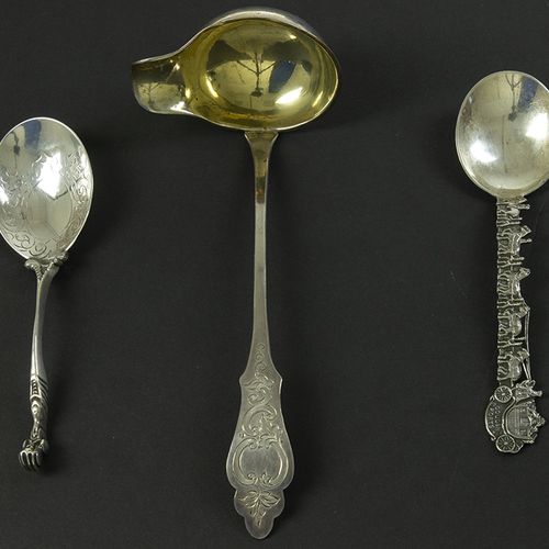 Silver objects - Flatware, Netherlands - A Dutch silver spoon with the 'Gouden K&hellip;