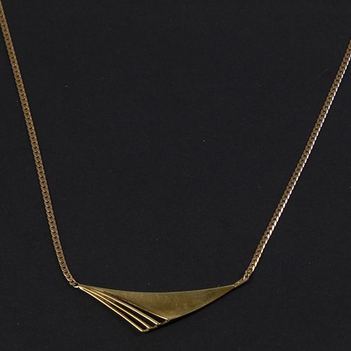 Null Gold jewellery and objects - 14k yellow gold necklace - 44 cm, 5,3 gr -