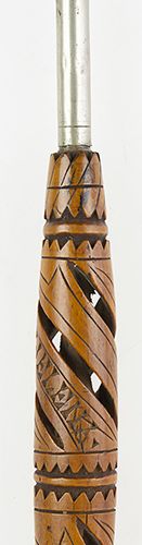 Null Pens - A rare hand carved, open worked wooden 'Prisoner of War' dip pen fro&hellip;