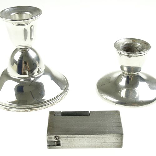 Null Silver objects - Netherlands - 2e gehalte zilveren tafelkandelaar, meestert&hellip;