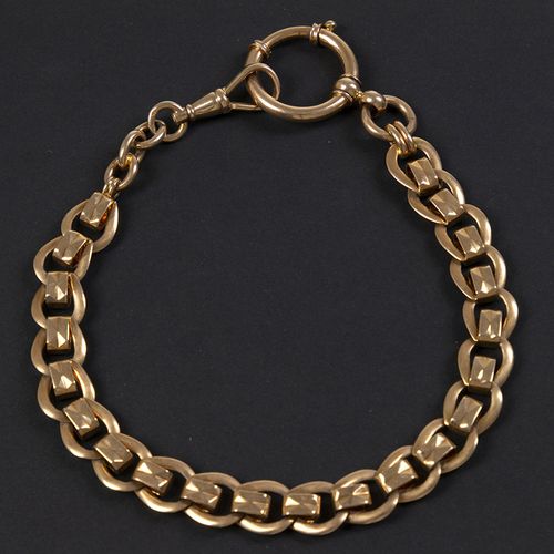 Null Gold jewellery and objects - 14k rose gold watch chain - 29 cm, 40 gr -