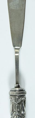 Null Silver objects - Djokja - Djokja butterknife with detail of Indonesian figu&hellip;