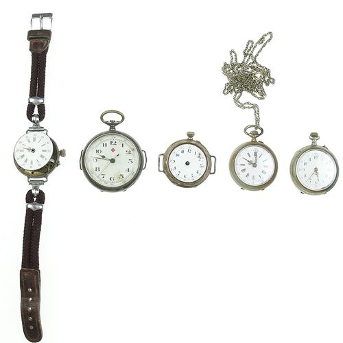 Null Miscellaneous watches - Pocket watches and watches, first half 20th century&hellip;