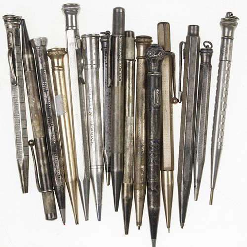 Null Pens - Circa 15 fountain pens including silver, first half 20th century