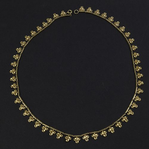 Null Gold jewellery and objects - 14k yellow gold necklace with fantasy-links - &hellip;