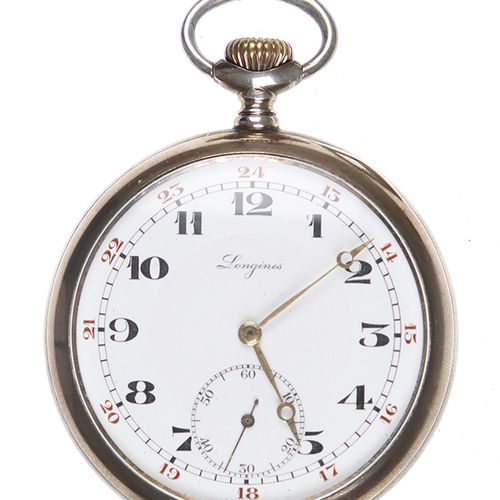 Null Miscellaneous watches - A partially silver gilt pocket watch with enamelled&hellip;