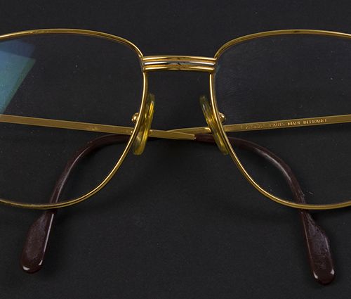 Null Gold jewellery and objects - 14k gold-plated Cartier eyeglasses, model Loui&hellip;