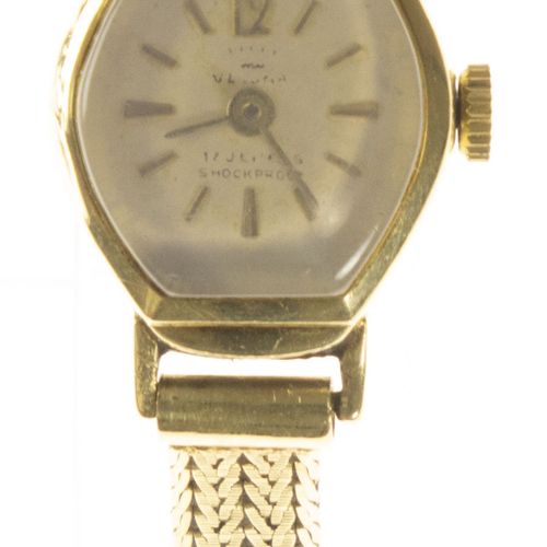 Null 黄金，奢侈品和设计师手表（无保证） - 14K黄金女式腕表，搭配14K黄金表带 - 长17厘米，重19克，手动运动 -