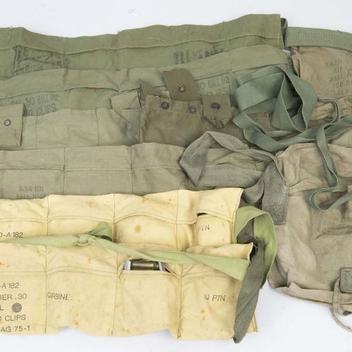 Null Militaria - Guerre du Vietnam - USA - Diverses bandoles de munitions de l'a&hellip;