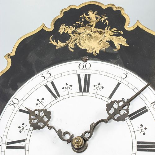 Rokoko Telleruhr / A Rococo wall clock, deutsch, um 1770 机芯: 铁质机芯，杠杆式机芯，带长摆，两只铃铛&hellip;